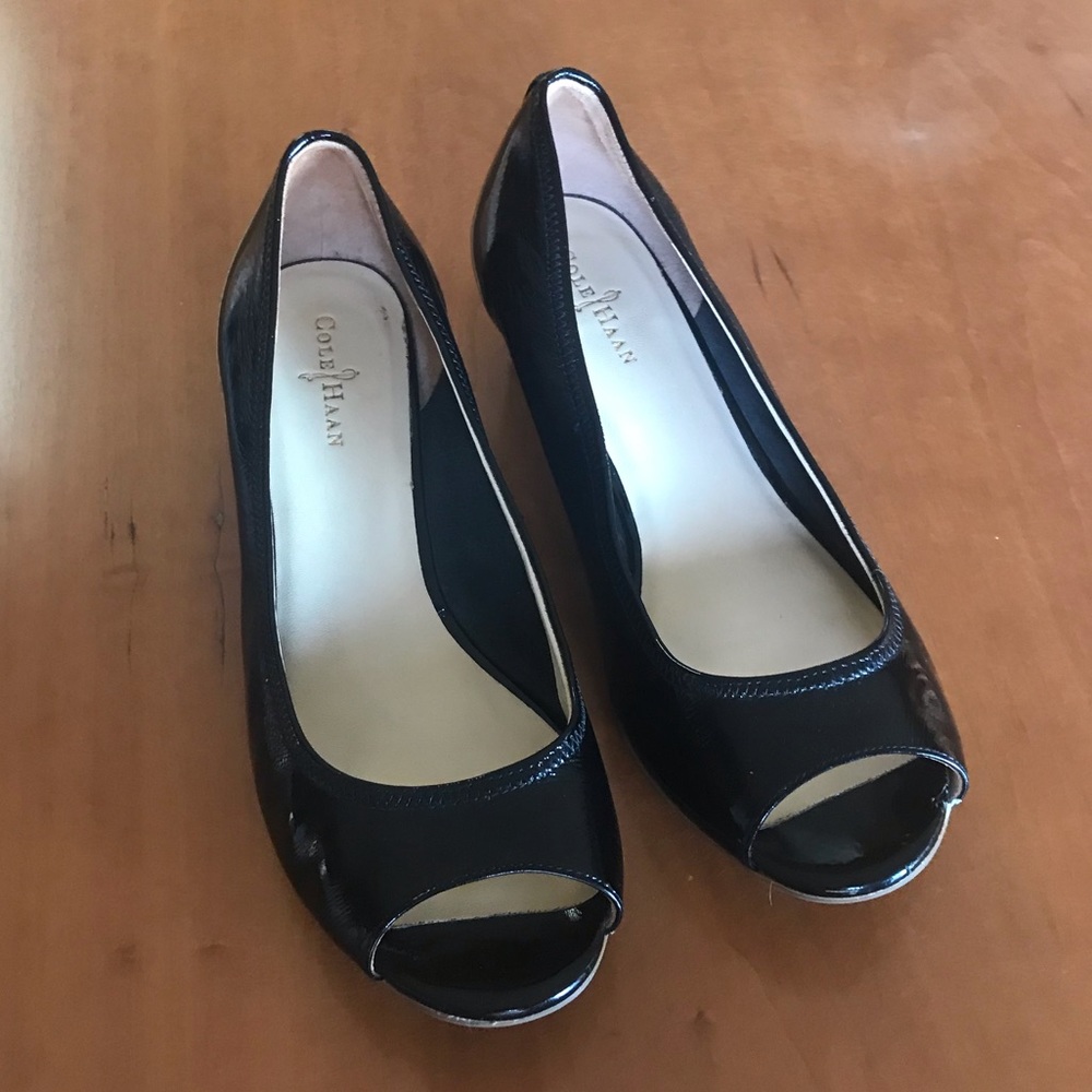 Cole Haan x Nike Air Open Toe Wedge Heels (size 7)